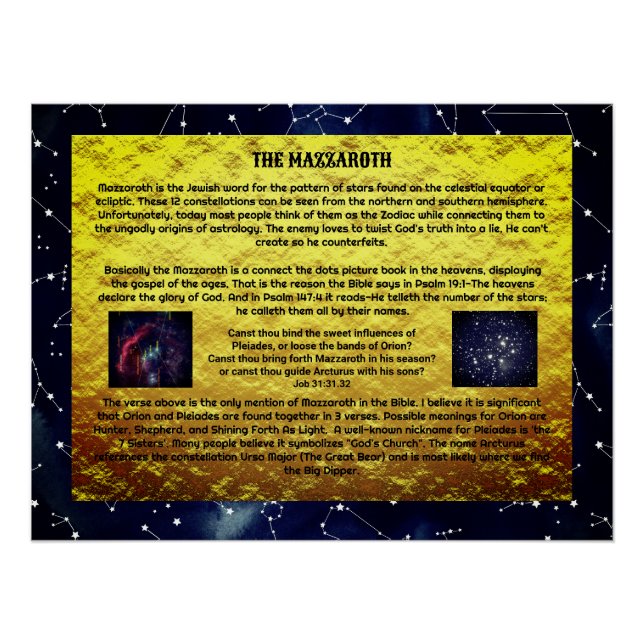 Poster L'affiche brillante de Mazzaroth (Devant)