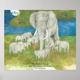 Poster L'affiche Brown des colis