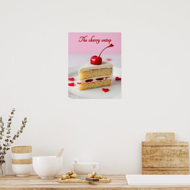 Poster L'affiche Cerise sur le toit (Cuisine)
