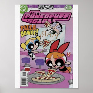 Poster L'affiche comique Power-Puff Girls