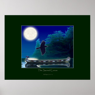 Poster L'affiche d'art sur le CANOE SACRED