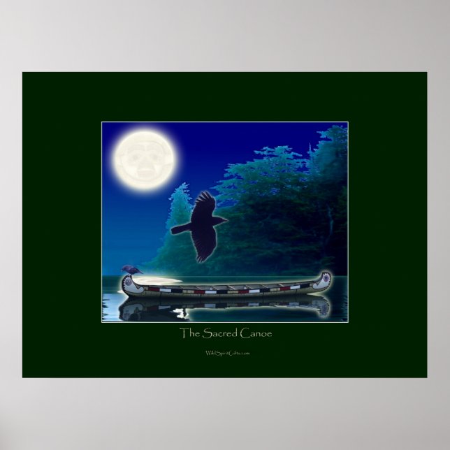 Poster L'affiche d'art sur le CANOE SACRED (Devant)