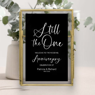 Poster L'Affiche de bienvenue de l'anniversaire d'un Mari