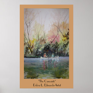Poster L'affiche de canoéistes