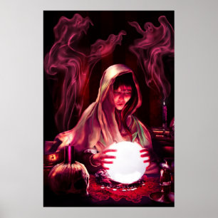 Poster L'affiche de fille de diseurs de bonne aventure