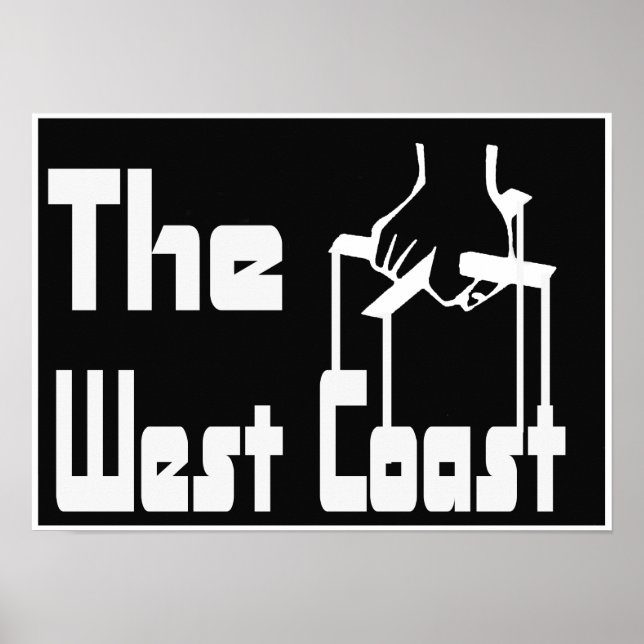 Poster L'affiche de la côte Ouest (Devant)