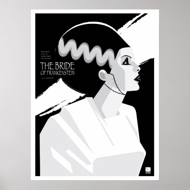 Poster L'affiche de la mariée de Frankenstein (Devant)