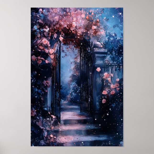 Poster l'affiche de la porte du jardin (Devant)