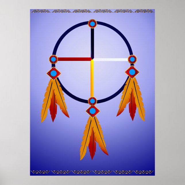 Poster L'affiche de la roue de médecine (Devant)