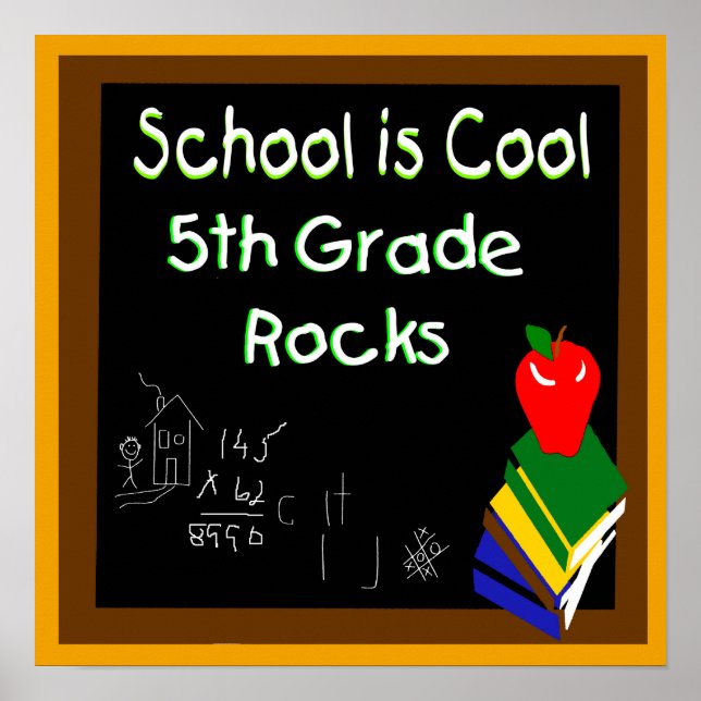 Poster L'affiche de l'école de 5e année (Devant)