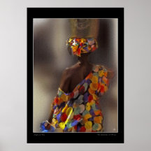 L'affiche de l'épaule de l'Afrique