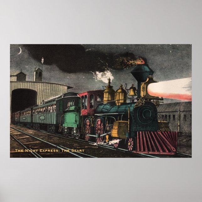 Poster L'affiche de l'Express de nuit (Devant)