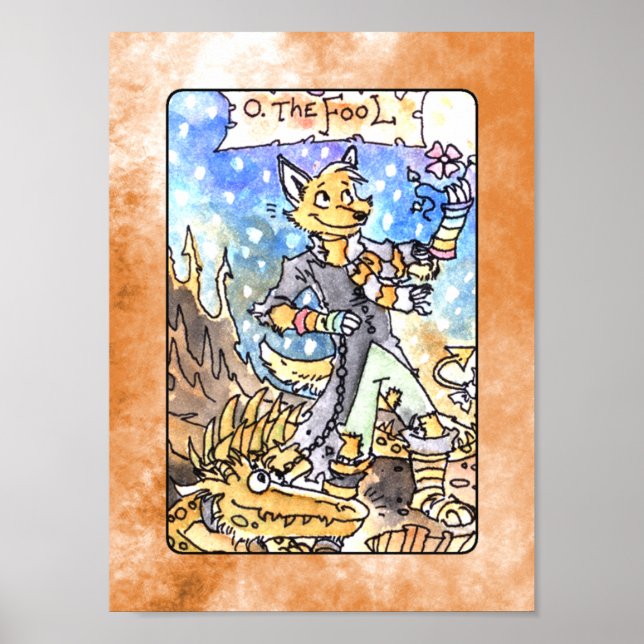 Poster L'affiche de l'idiot Tarot Deck (Devant)