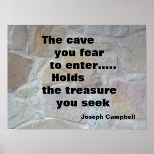 POSTER "L'AFFICHE DE MOTIVATION DE CAVERNE "