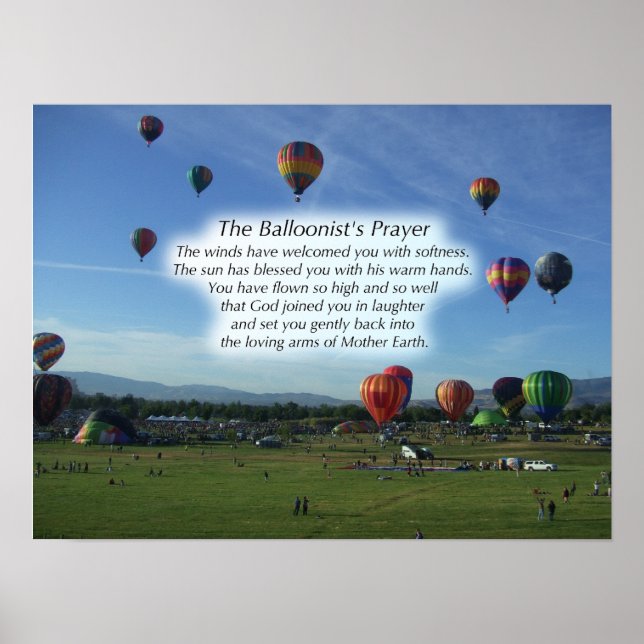 Poster L'affiche de prière du Ballooniste (Devant)