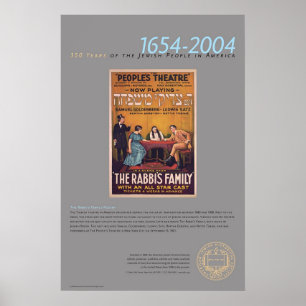 Poster L'affiche de théâtre de la famille de Rabbin