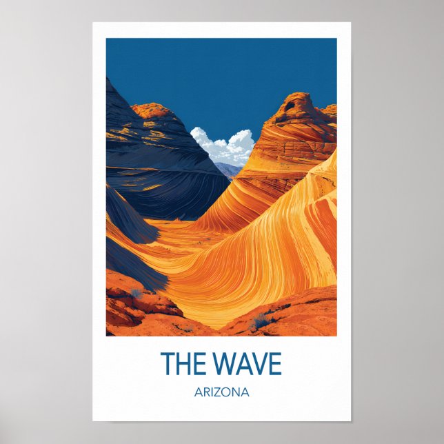 Poster L'affiche de voyage The Wave, Arizona (Devant)