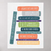 L'affiche des dix commandements