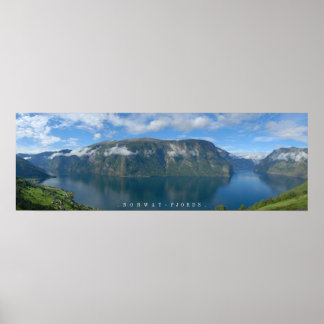 Poster L'affiche des fjords norvégiens
