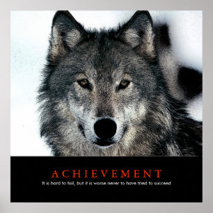 Poster L'affiche des réalisations motivationnelles de Wol