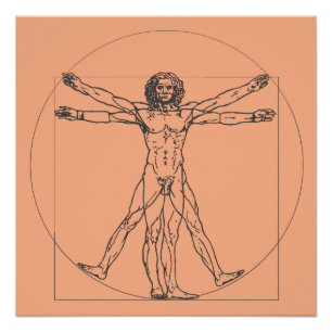 Poster L'affiche d'homme de Vitruvian