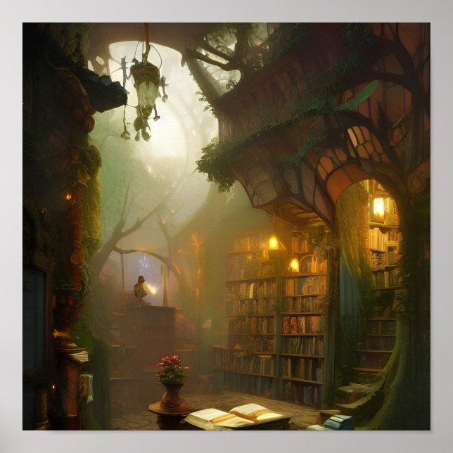 Poster L'affiche d'Imaginaire de la librairie Magical (Devant)