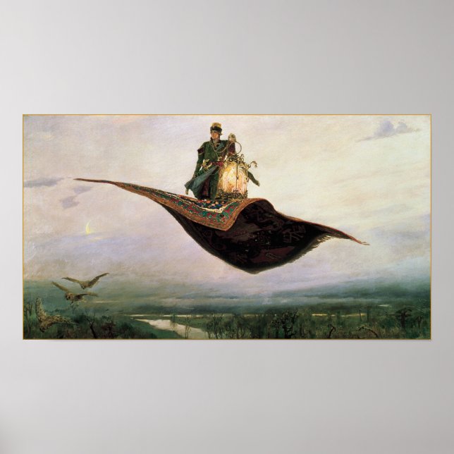 Poster L'affiche d'Imaginaire de tapis volant Imprimer (Devant)
