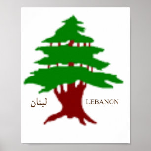 Poster L'Affiche du Cèdre Ancien du Liban