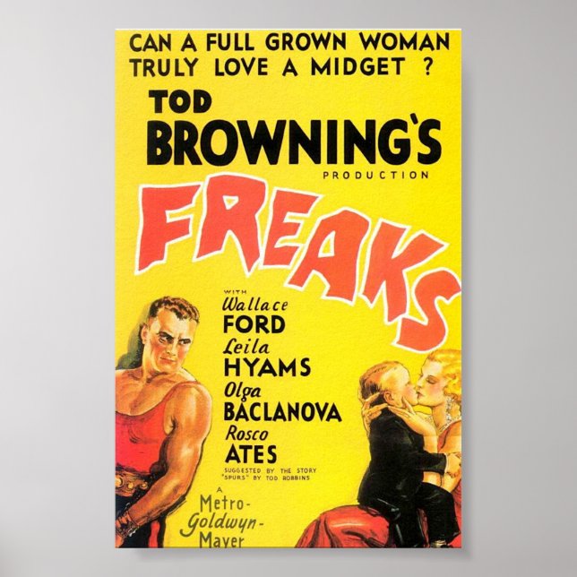 Poster L'affiche du film "Freaks" de Tod Browning. (Devant)