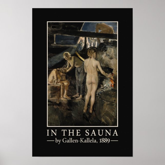 Poster L'affiche du sauna de Gallen-Kallela (Devant)