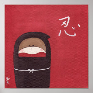 Poster L'affiche du singe-choc Ninja