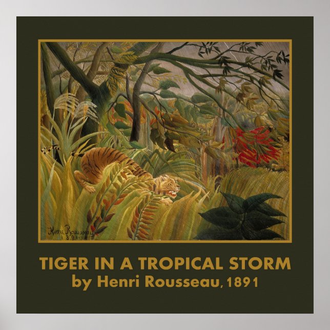 Poster L'affiche du tigre de Rousseau (Devant)