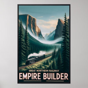 Poster L'affiche du train Vintage Empire Builder