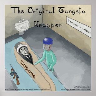 Poster L'affiche funéraire d'Al Capone