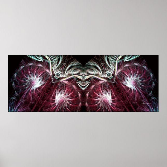 Poster L'affiche Joker Fractal Art (Devant)