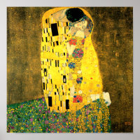 L'affiche Kiss by Gustav Klimt Fine Art Imprimer