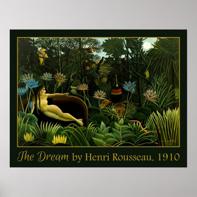 Poster L'affiche "Le rêve" de Rousseau (Devant)