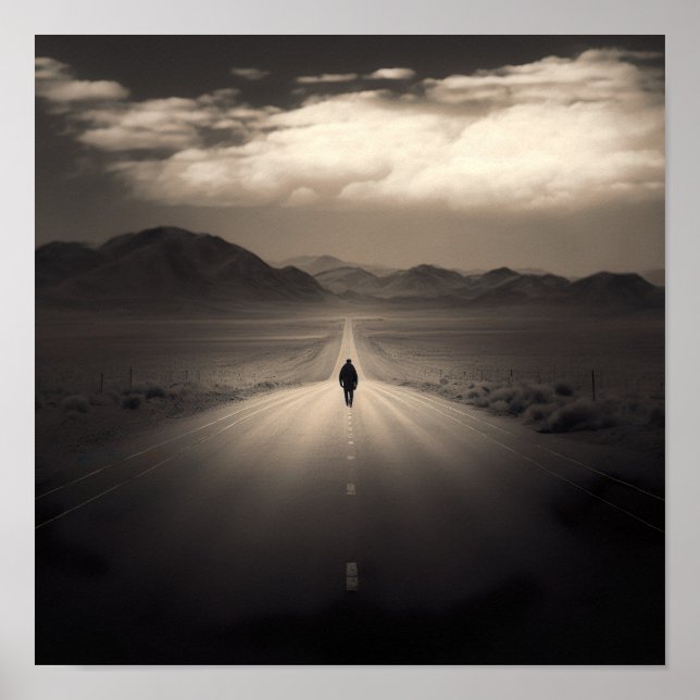 Poster L'affiche Lonely Road (Devant)