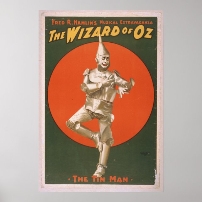 Poster L'affiche musicale Vintage de Tin Man (Devant)