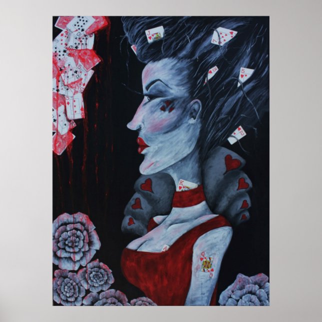 Poster L'affiche originale Art Wonderland de Red Queen (Devant)