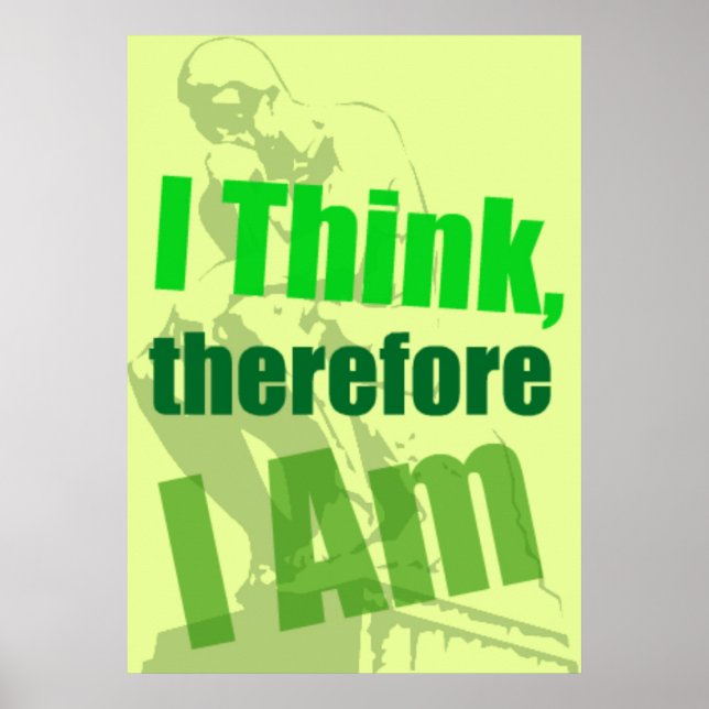 Poster L'affiche penseur (Devant)