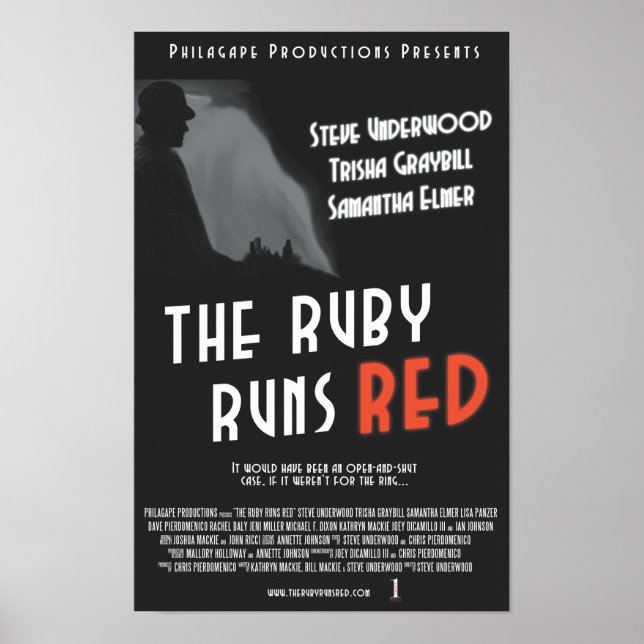 Poster L'affiche rouge Ruby Runs - 11x17" (Devant)