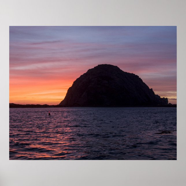 Poster L'affiche Sunset at Morro Rock (Devant)