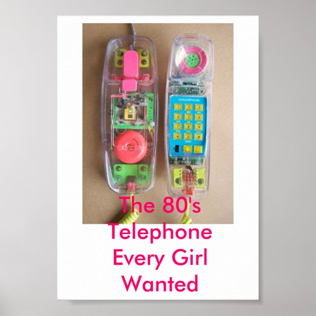 Poster L'affiche téléphonique des années 80 (Devant)