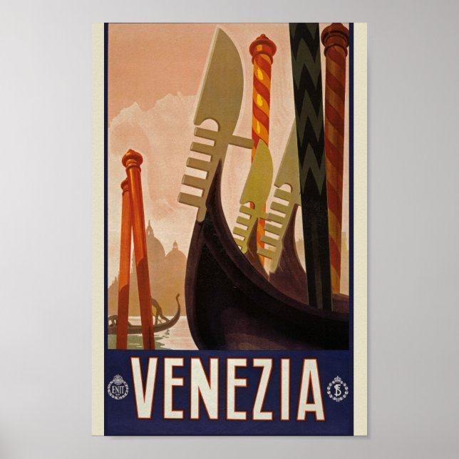 Poster L'affiche Vintage Venise Travel (Devant)