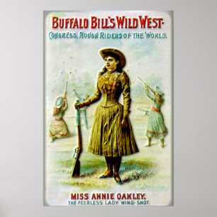 Poster L'affiche Wild West de Buffalo Bill Annie Oakley