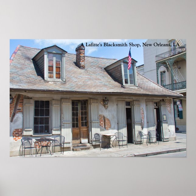 Poster Lafitte's Blacksmith Shop, New Orleans, LA (Devant)