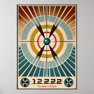 Poster L'Âge Atomique Du Milieu Du Siècle Est Une Explosi