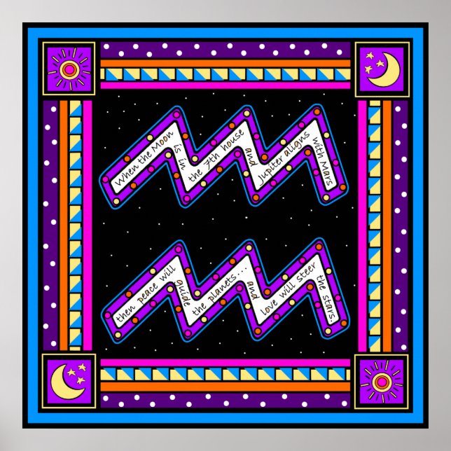 POSTER L'ÂGE D'AQUARIUS (Devant)