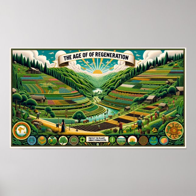 Poster 'L'âge de la régénération' (2) Permaculture (Devant)